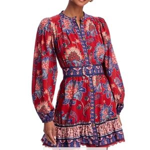 Farm Rio Red Luang Mini Dress